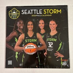 New Sealed Seattle Storm 2026 Wall Calendar WNBA Turner Licensing Design Group